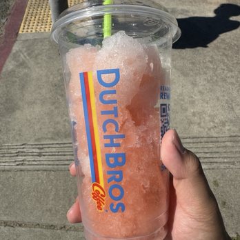 Dutch Bros Coffee - Double Rainbro- Rebel blended - Juice Bars & Smoothies Near Me - Elk Grove, California