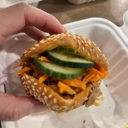 Must get. It's so good and crispy.  It's in the noodle bar inside 1st street market.