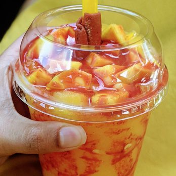Fruit Net - It ain't summer till you have a chamoyada con Chile with your chamoy straw - Juice Bars & Smoothies Near Me - Carrollton, Texas Fruit Net - It ain't summer till you have a chamoyada con Chile with your chamoy straw - Juice Bars & Smoothies Near Me - Carrollton, Texas