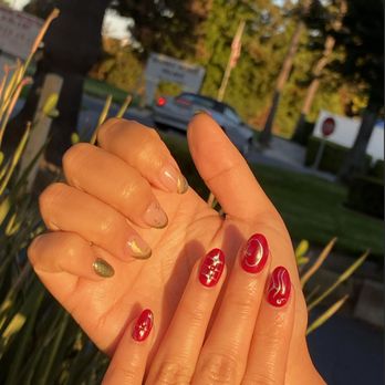 Crystal Nails - Nail art, golden hour lighting - Nail Salons Near Me - Mountain View, California