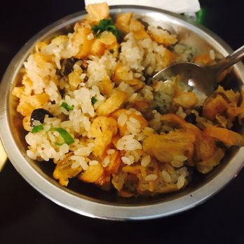 Streetfood Revolution - Sticky rice with bread chunks, scallions and ground meat sauce - Chinese Near Me - Allston, Massachusetts