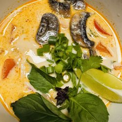 Jones Creek Brewing - Saturday soup special. Tom Kha Gai