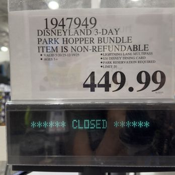 Costco Wholesale - 6/16/2025:  OH~LOOK=Disneyland's Three-Day Park Hopper Bundle! - Wholesale Stores Near Me - Woodland, California