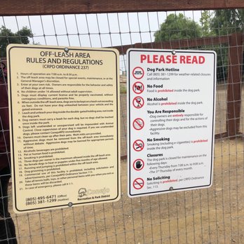 Estella Park - Rules - Dog Parks Near Me - Thousand Oaks, California