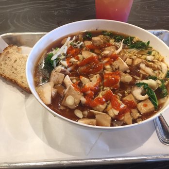 Corelife Eatery - Shiitake mushroom tofu broth bowl - Salad Near Me - Peoria, Illinois