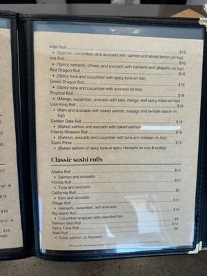 Menu photo 8 Holy Sushi Palo Alto, CA
