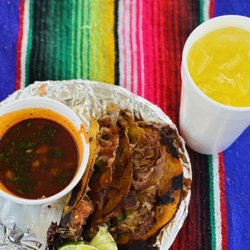 Tacos Pati - Quesabirria and Aguas Fresca de Piña
