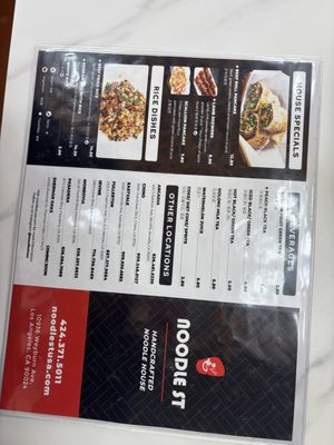 Menu photo 8 Noodle St Los Angeles, CA