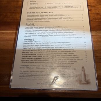 Hillstone - Menu - New American Near Me - Santa Monica, California