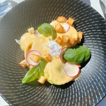 L'Orygine - Artic Char and Snow Crab with ricotta/ basil tortellini - YUM!! - Bistros Near Me - Quebec City, Quebec
