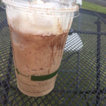 Flyin' Hawaiian Coffee - Cinnamon and Caramel Killer Chiller topped with cream - sooooooooo good. - Coffee & Tea Near Me - Naalehu, Hawaii Flyin' Hawaiian Coffee - Cinnamon and Caramel Killer Chiller topped with cream - sooooooooo good. - Coffee & Tea Near Me - Naalehu, Hawaii