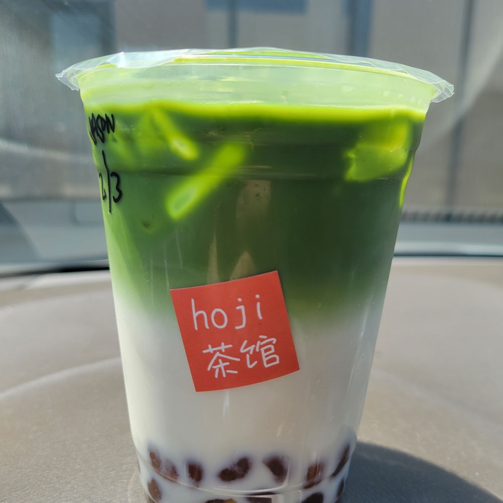 Hoji - Matcha Latte with oat milk - Bubble Tea Near Me - Redlands, California