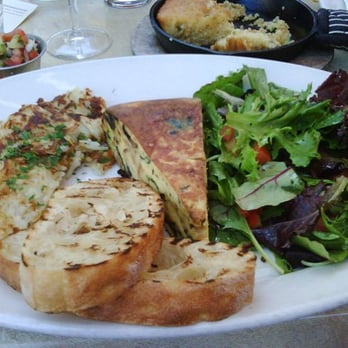 Lumberyard - mushroom, spinach, cheese, & bacon frittata - New American Near Me - Laguna Beach, California Lumberyard - mushroom, spinach, cheese, & bacon frittata - New American Near Me - Laguna Beach, California