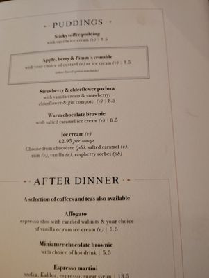Menu photo 2 The Swan London, XGL Menu photo 2 The Swan London, XGL