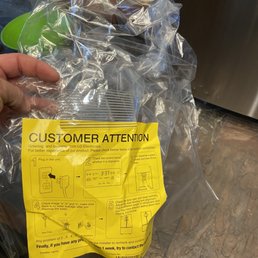 Sticker that was covering the damage. Sticker that was covering the damage.