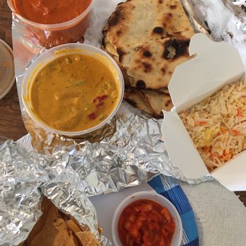 Punjab Palace - Chicken Tikka Masala (red), Nann, Plain Basmati Rice, Navaratan Korma. - Indian Near Me - Allston, Massachusetts