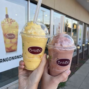 BAMBU - Mango and Kiwi/Strawberry Smoothie - Bubble Tea Near Me - Syracuse, New York