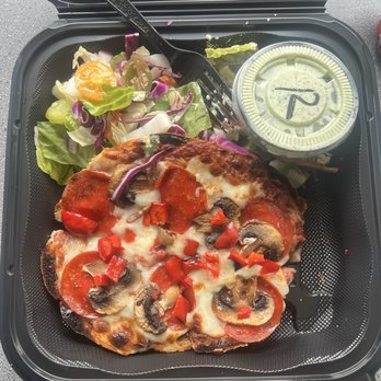 Spanglish Eatery - Supreme French Bread Pizza - Salad Near Me - Fullerton, California Spanglish Eatery - Supreme French Bread Pizza - Salad Near Me - Fullerton, California