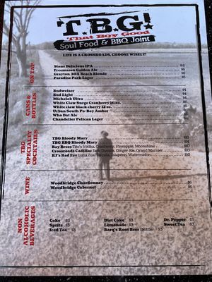 Menu photo 2 TBG - That Boy Good Bay St. Louis, MS Menu photo 2 TBG - That Boy Good Bay St. Louis, MS