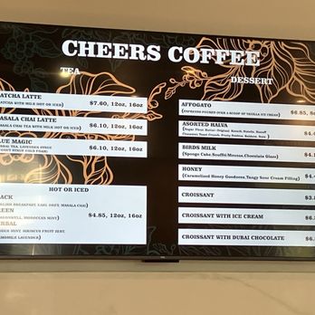 Cheers Coffee - 10% off all beverages before 10am daily at Cheers Coffee @The River - Coffee & Tea Near Me - Rancho Mirage, California
