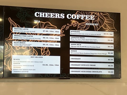 Menu photo 7 Cheers Coffee Rancho Mirage, CA