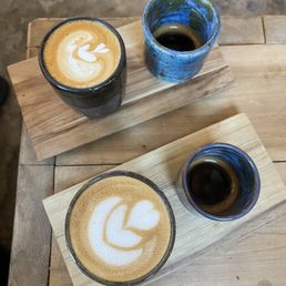 Two one and ones with Single Origin espresso