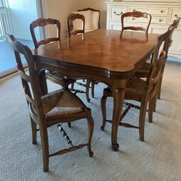 Our wonderful French Country dining set from Miranda's Furniture in Merced. Our wonderful French Country dining set from Miranda's Furniture in Merced.