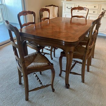Mirandas  - Our wonderful French Country dining set from Miranda's Furniture in Merced. - Furniture Stores Near Me - Merced, California