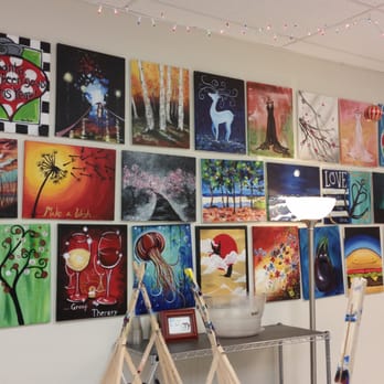 Painting with a Twist - Some of the masterpieces you can paint. - Art Classes Near Me - Austin, Texas