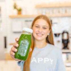 Press & Co - Power up with a Green Machine organic cold pressed juice.