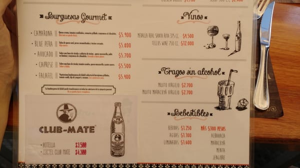 Menu photo 1 La Burguesía Santiago, RM