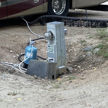 Riverview Rv Park & Campground - Poor utility setup. Severe shock hazard. This hole can fill up with water. - Campgrounds Near Me - Loveland, Colorado Riverview Rv Park & Campground - Poor utility setup. Severe shock hazard. This hole can fill up with water. - Campgrounds Near Me - Loveland, Colorado