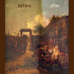Renaissance Framing Gallery - Restored oil painting before & after