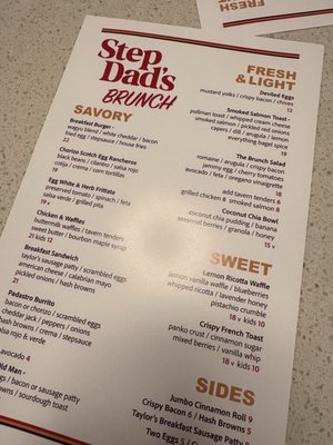 Menu photo 1 Stepdad’s Sacramento, CA Menu photo 1 Stepdad’s Sacramento, CA