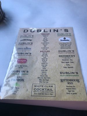 Menu photo 8 Dublin Bar & Grill Chicago, IL