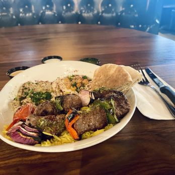Dish N Dash - Milpitas - Beef Kabobs with 2 Sides (Hummus and Babaganoush) - Middle Eastern Near Me - Milpitas, California Dish N Dash - Milpitas - Beef Kabobs with 2 Sides (Hummus and Babaganoush) - Middle Eastern Near Me - Milpitas, California