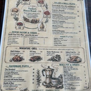 Tucker's Italian - Dinner menu - Italian Near Me - San Antonio, Texas Tucker's Italian - Dinner menu - Italian Near Me - San Antonio, Texas