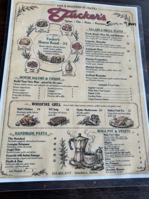 Menu photo 1 Tucker's Italian San Antonio, TX Menu photo 1 Tucker's Italian San Antonio, TX