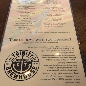 Trinity Brewhouse - Trinity - American Near Me - Providence, Rhode Island