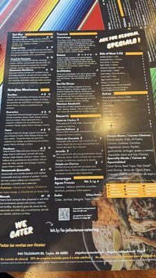 Menu photo 2 La Jali Taylor, MI