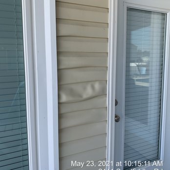 Beach Pros Realty - Melted Siding from Grill - Property Management Near Me - Virginia Beach, Virginia