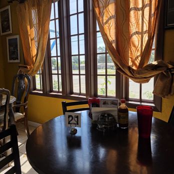 Santorini Cafe - Looking out the window - Greek Near Me - Austin, Texas Santorini Cafe - Looking out the window - Greek Near Me - Austin, Texas