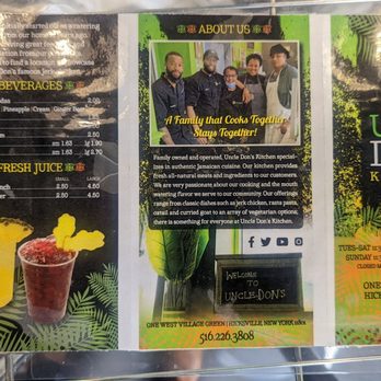 Uncle Don’s Kitchen - Menu - Caribbean Near Me - Hicksville, New York