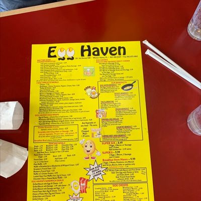 Menu photo 8 Egg Haven Winter Haven, FL