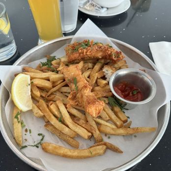 Lalla Grill Oceanside - Fish and chips (missing one fish) - Seafood Near Me - Monterey, California Lalla Grill Oceanside - Fish and chips (missing one fish) - Seafood Near Me - Monterey, California