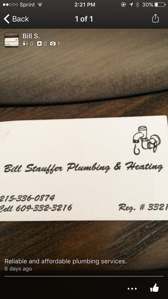 Slide of Bill Stauffer Plumbing