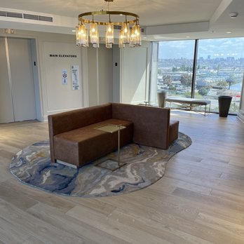 SAN Airport parking at Sheraton San Diego Hotel and Marina - Elevator waiting area - Hotels Near Me - San Diego, California
