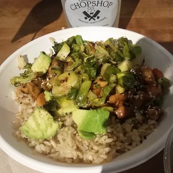 Original ChopShop - Teriyaki Bowl $10 Brown Rice Avocado - New American Near Me - Tempe, Arizona Original ChopShop - Teriyaki Bowl $10 Brown Rice Avocado - New American Near Me - Tempe, Arizona