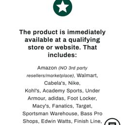 Dick's website.