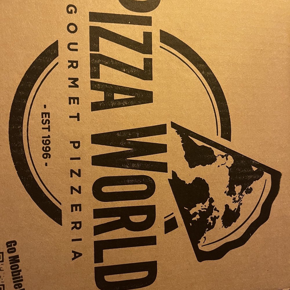 Pizza World - a pizza box with a slice missing - Pizza Near Me - Cedar Rapids, Iowa Pizza World - a pizza box with a slice missing - Pizza Near Me - Cedar Rapids, Iowa